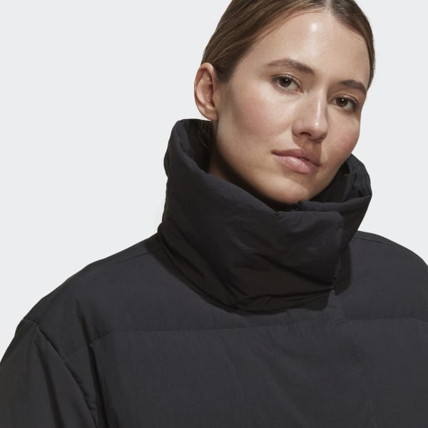 Black Big Baffle Down Jacket