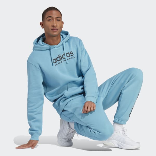 adidas All adidas - Graphic | Blue | Lifestyle SZN Hoodie Men\'s Fleece US