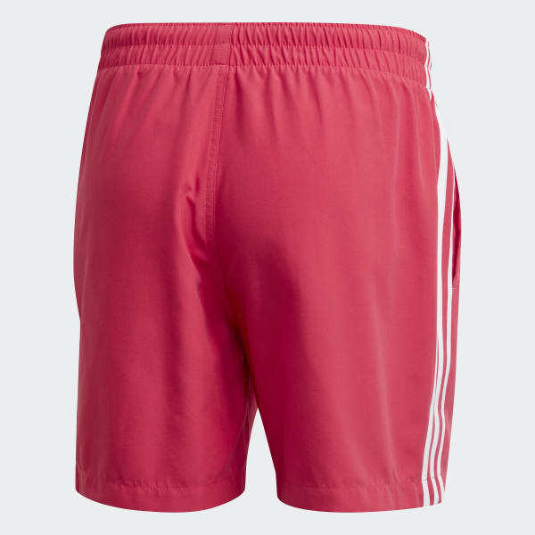 adidas Shorts de Natación 3 Franjas - Rosa | adidas Mexico