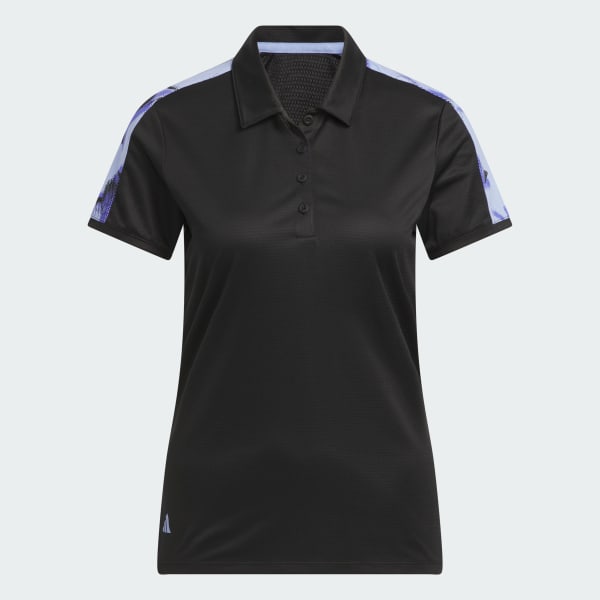 Black Ultimate365 Printed Polo