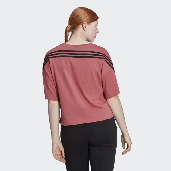 Rouge T-shirt adidas Sportswear Future Icons 3-Stripes M1090