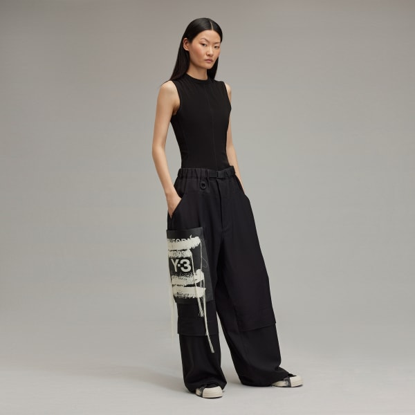 สีดำ เสื้อกล้ามรัดรูป Y-3 W