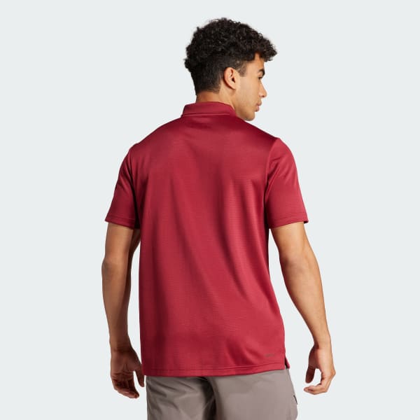 Burgundy Train Essentials Training Polo Shirt