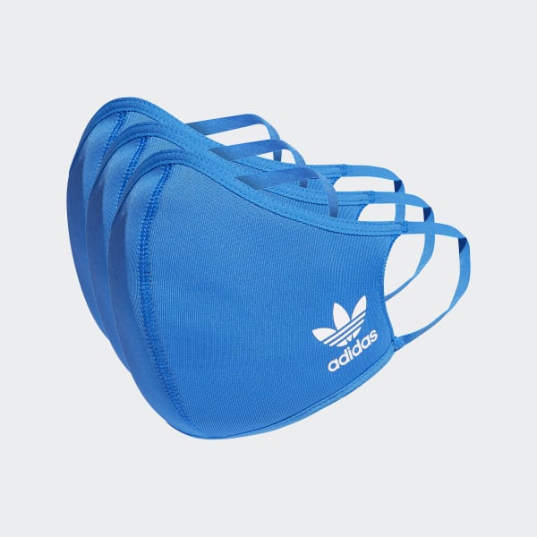 Azul Tapabocas de tela adidas TALLA XS/S (PACK DE 3) (UNISEX)