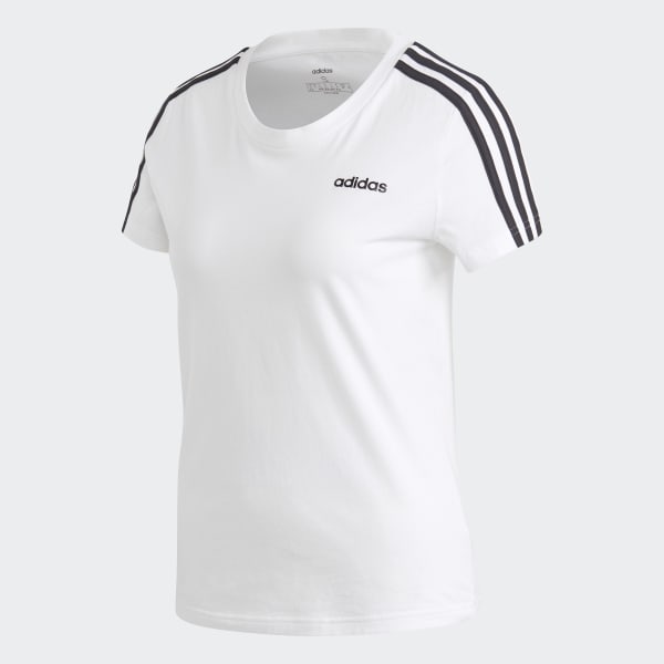 biela Tričko Essentials 3-Stripes