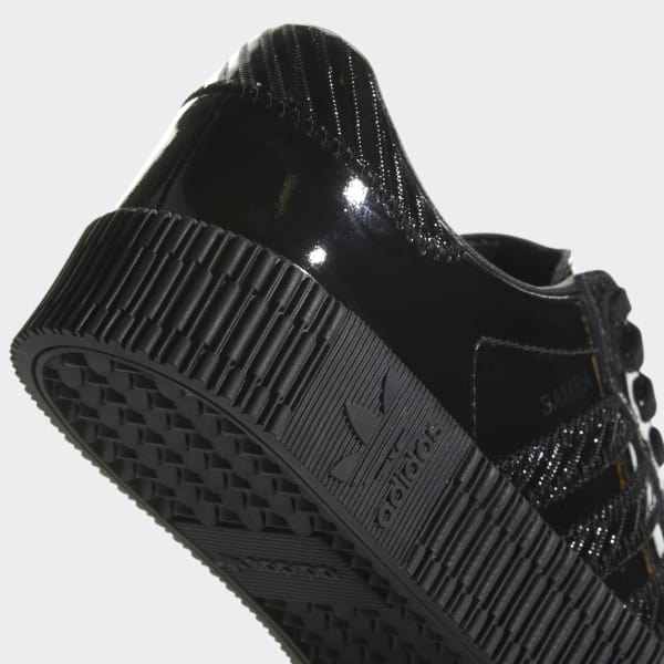 adidas originals samba rose sneakers in triple black