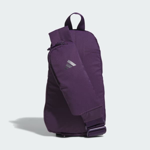 (取寄) アディダス エッセンシャル 3 スリング クロスボディ バッグ adidas Essentials 3 Sling Crossbody Bag  Aurora Plum Purple/Aurora Black adidas Essentials 3 Sling Bag - Purple | Free Shipping with