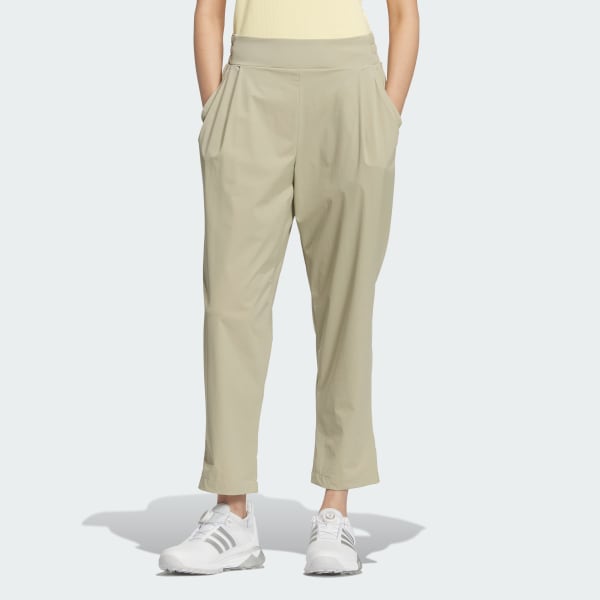 ブラウン 軽量アンクルパンツ