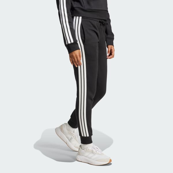 Essentials 3-Stripes Fleece Slim Pants