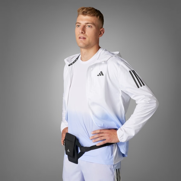 adidas Own the Run Colorblock Jacket - White | adidas India