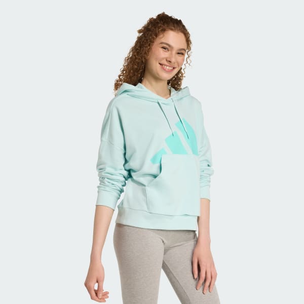 Turquesa Buzo con Capucha Essentials Big Logo Felpa Francesa Holgado