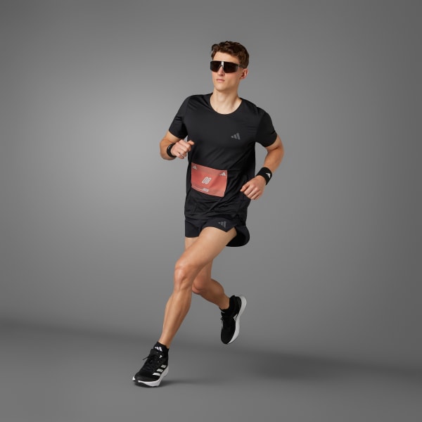 Schwarz Adizero Running T-Shirt