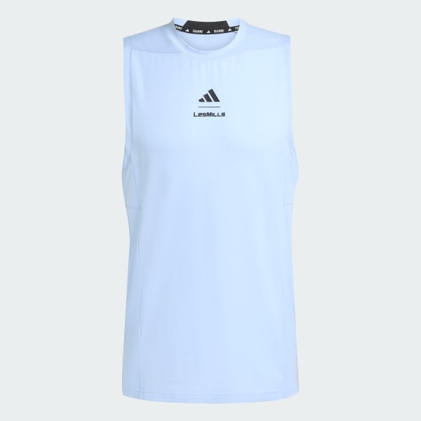 Blauw Les Mills Graphic Tanktop