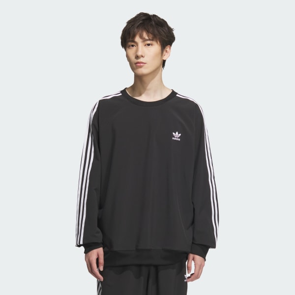 【adidas】ベージュ プルオーバー トラックトップ アディダス プルオーバー トラックトップ - ベージュ