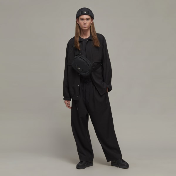 Schwarz Y-3 Sport Uniform Coach Jacke