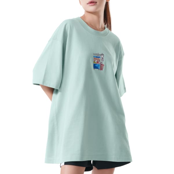 White BANH MI II Hazy Green Tee