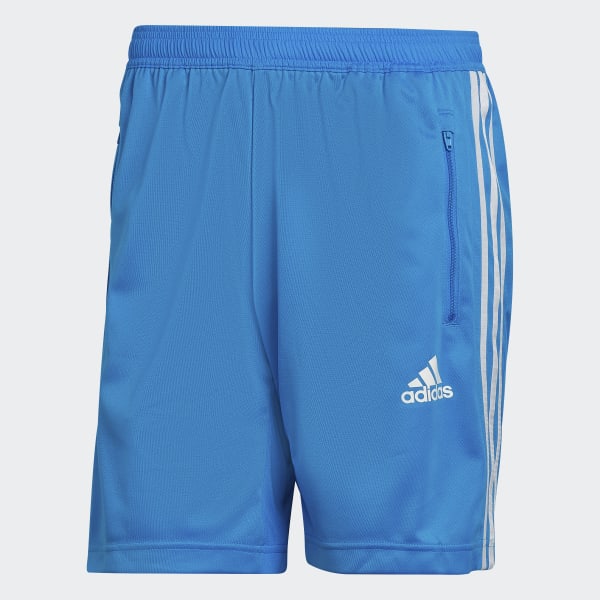 adidas Primeblue Designed To Move Sport 3 Stripes Shorts Blue