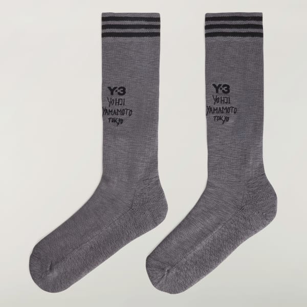 アディダス Y-3 HERITAGE HIGH SOCKS - グレー | アディダス ジャパン