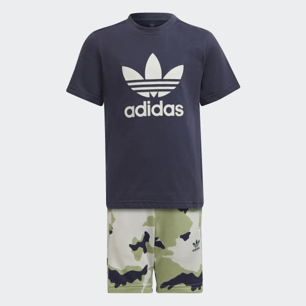 Blu Completo Camo Shorts and Tee IE108