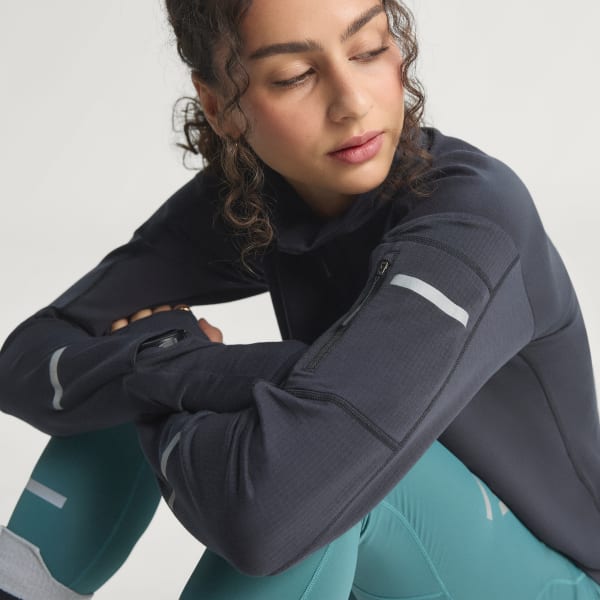 Svart Adi365 Running CLIMAWARM+ Half-Zip