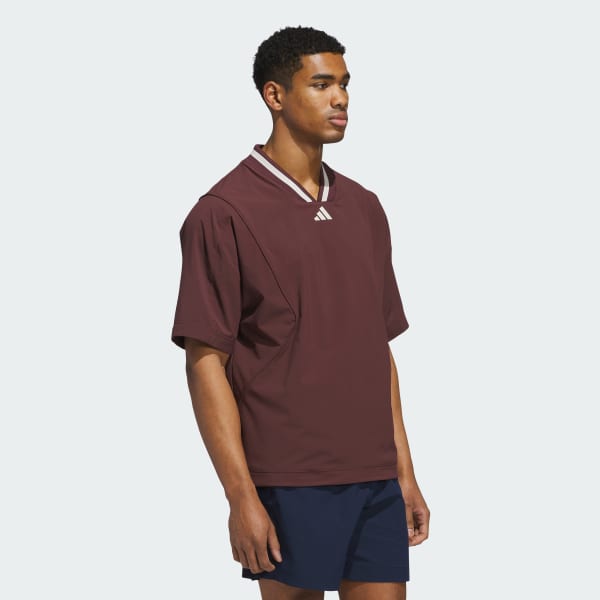 Burgundy Beyond Short Sleeve Layer Pullover