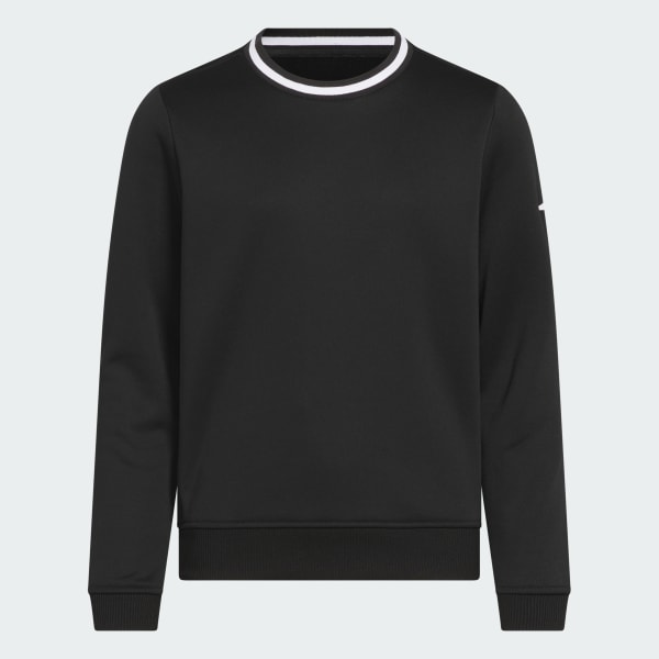 Black Sport Crewneck Sweater Kids