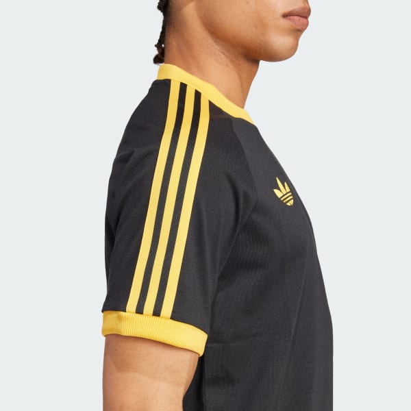 Black and yellow adidas t shirt outlet