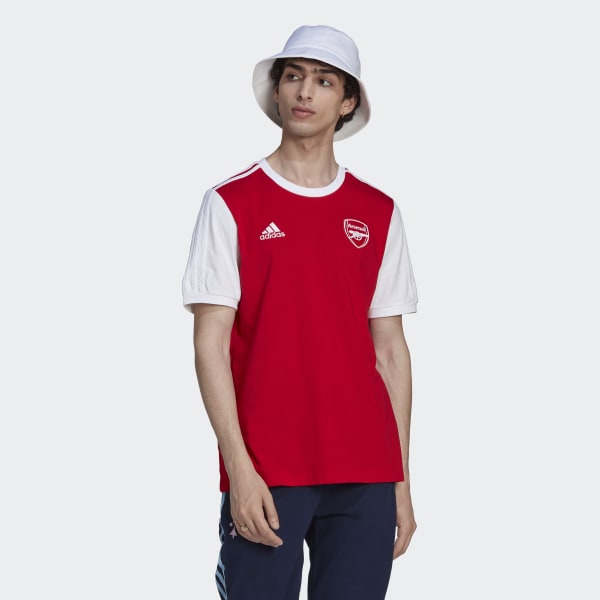 Rouge T-shirt Arsenal 3-Stripes C7162