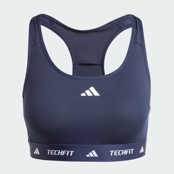 Blue TECHFIT Medium-Support Bra