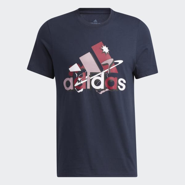 adidas Camiseta Badge of Sport Multiplicity Estampada - Azul | adidas ...