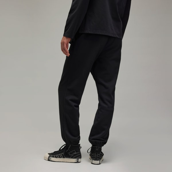 Black Y-3 프렌치 테리 트랙 팬츠