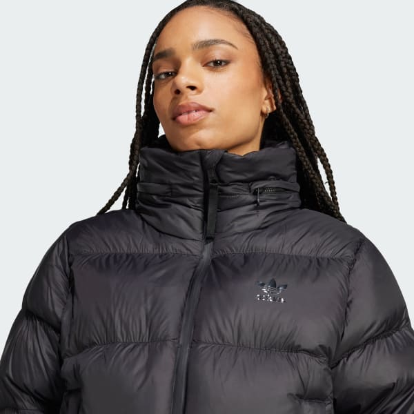 adidas Regen Crop Down Puffer Jacket - Black | adidas Australia