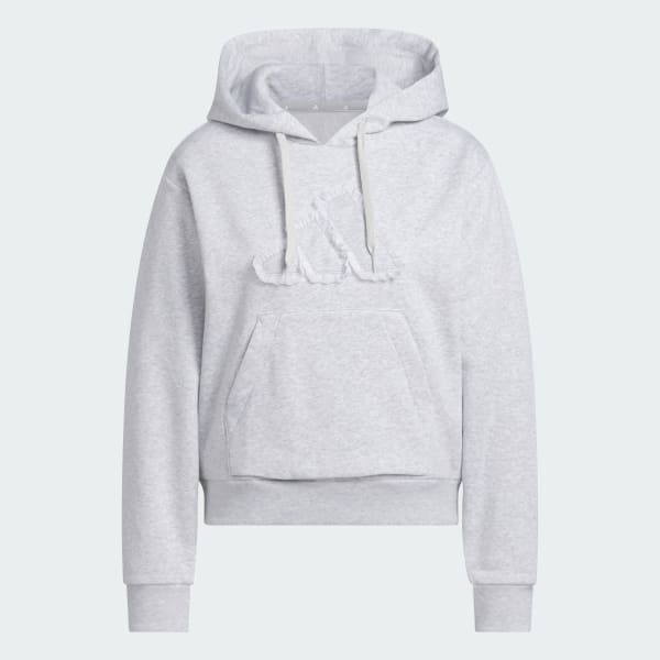 Γκρι Seasonal Essentials Ruffled Big Logo Graphic Hoodie