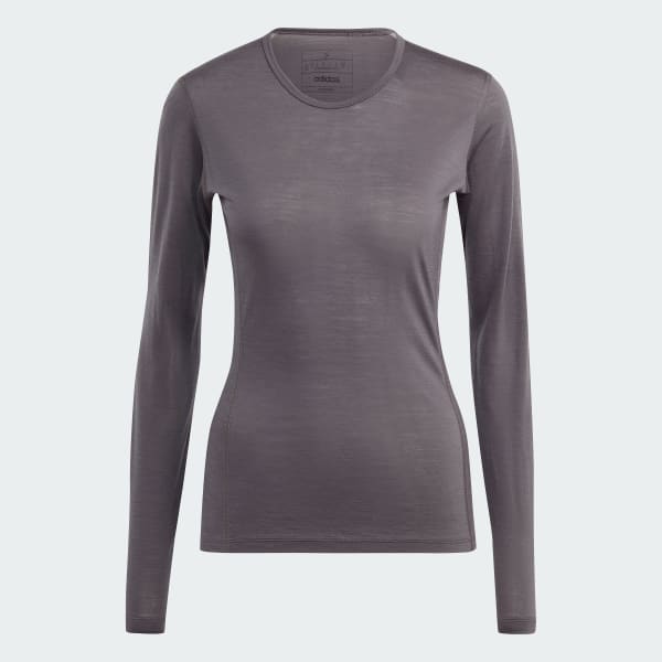 sedá Tričko Terrex Xperior Merino 150 Baselayer Long Sleeve