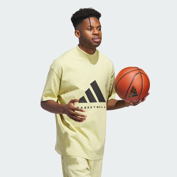 Amarillo Camiseta adidas Basketball 001_