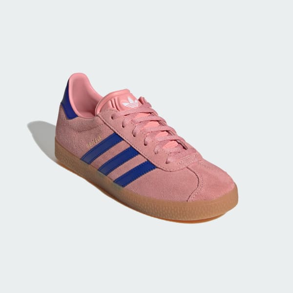 Childrens pink adidas gazelle online