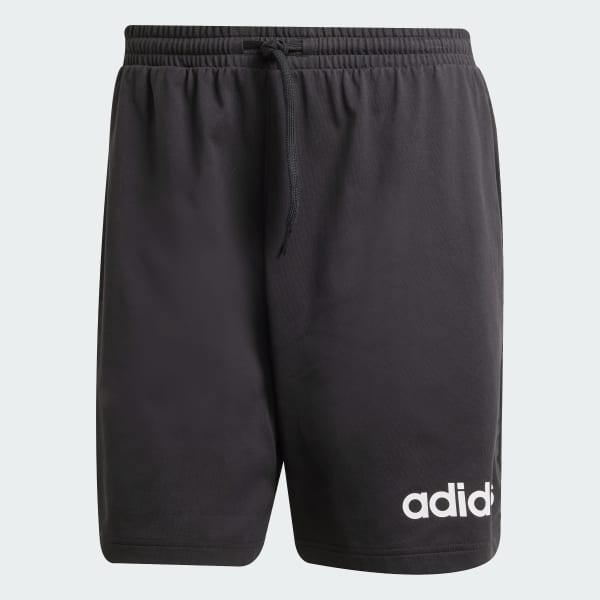 Black Essentials Linear Single Jersey Shorts