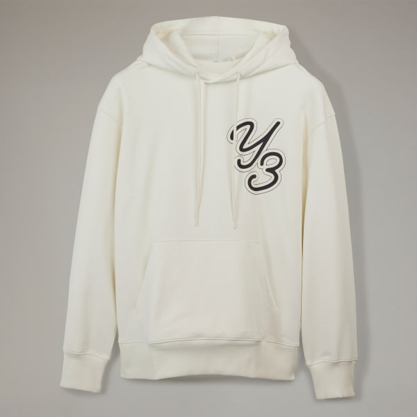 Y3 top white hoodie
