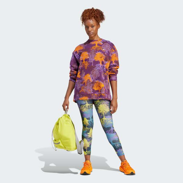 Felpa adidas by Stella McCartney Printed Marrone adidas adidas
