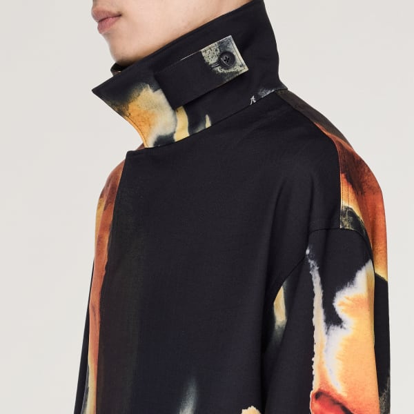 adidas Y-3 AOP Sport Uniform Coach Jacket - Black | Free