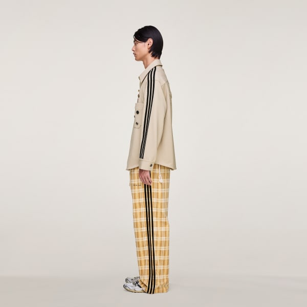 Hvit SONG FOR THE MUTE ADI006 PLAID BUKSE