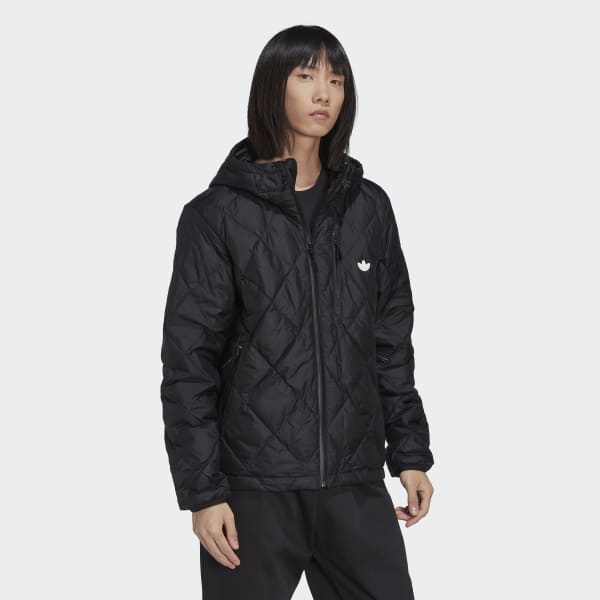 Zwart Down Quilted Puffer Jack TX387