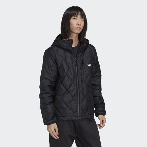 Czerń Down Quilted Puffer Jacket