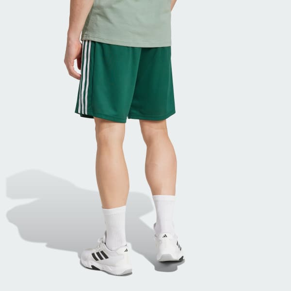 Verde Shorts de Entrenamiento Train Essentials Piqué 3 Rayas