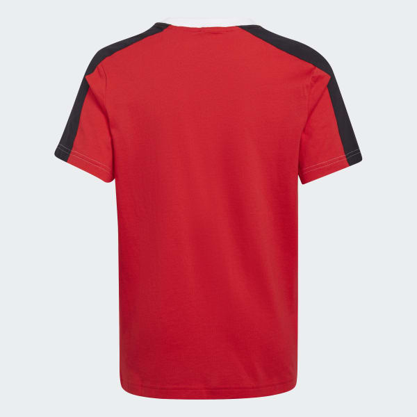 Red Colorblock Tee