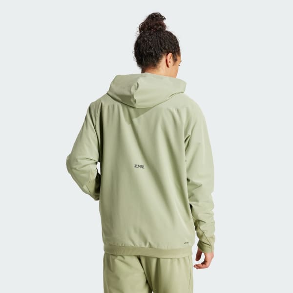 Verde Chaqueta Deportiva con Capucha Z.N.E. Tejida