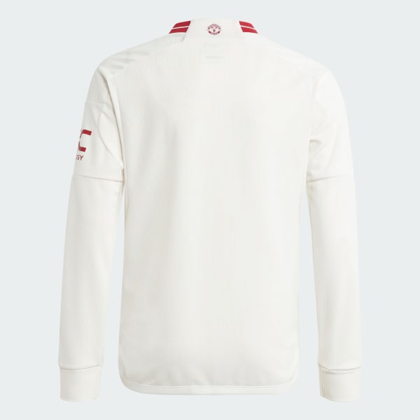 Vit Manchester United 23/24 Long Sleeve Tredjetröja