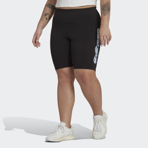 Czerń Biker Shorts (Plus Size) ETW14