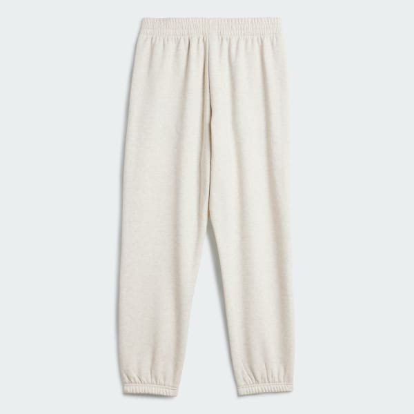 White adidas Basketball Fleece Joggers