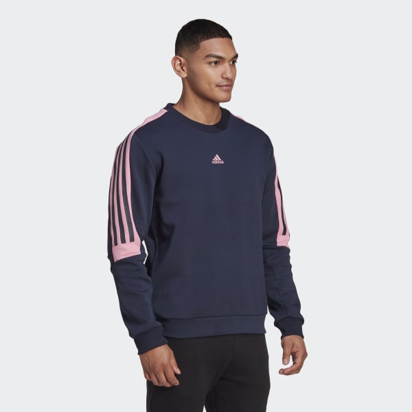 modrá Future Icons 3-Stripes Sweatshirt QU147